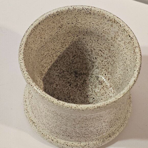 Hand Thrown Etowah River Pottery Piece Artist Signed Mug Succulent Pot Pen Holde - Picture 6 of 10